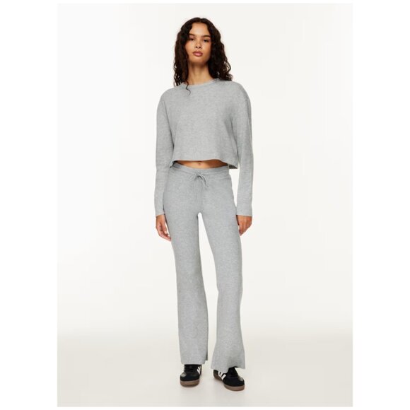 Aritzia Sunday Best | Baby Waffle Longsleeve In Grey - Picture 3 of 11